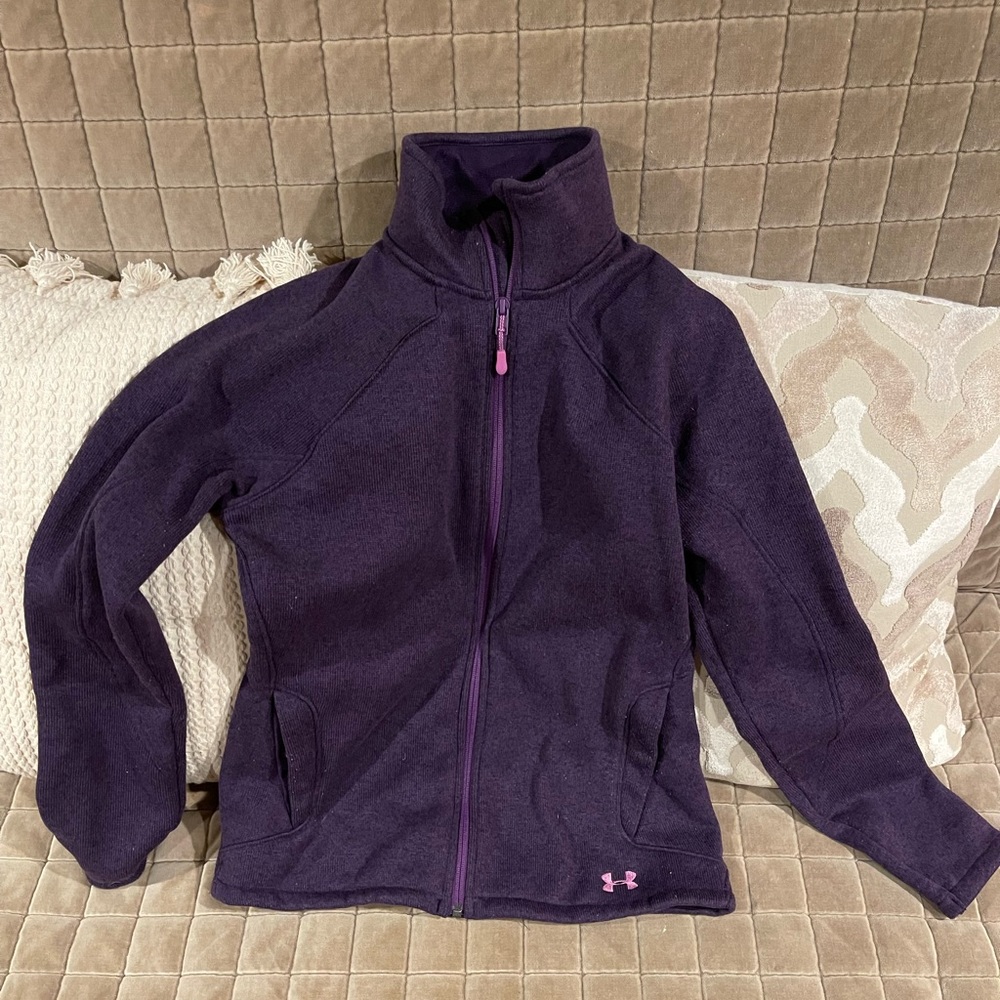 Under Armor Purple Womens Quarter Zip sweater